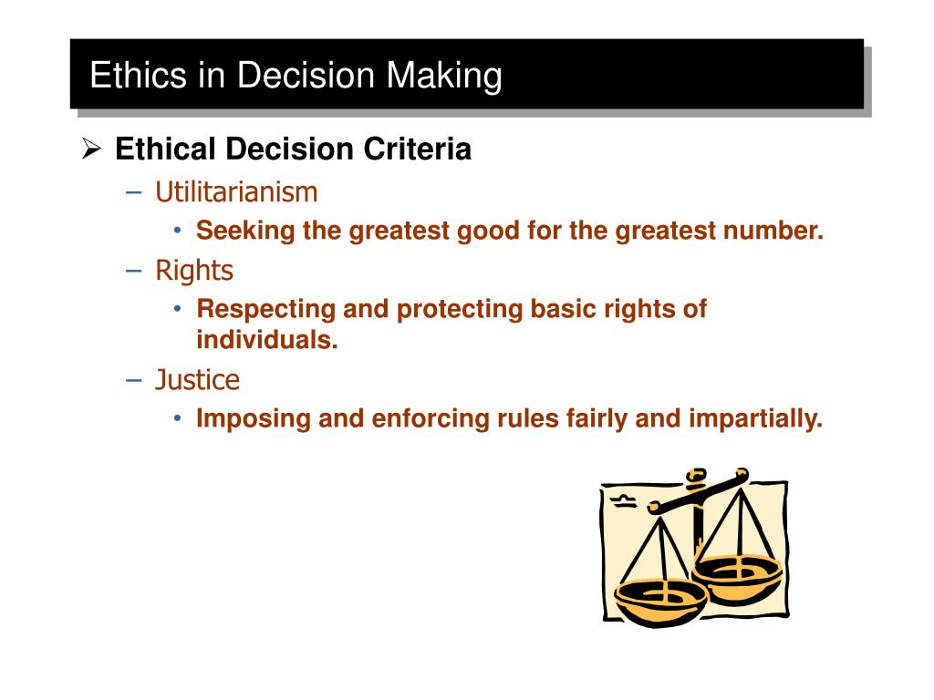 ethical decision making process