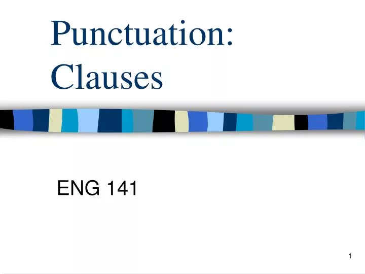 punctuation clauses n.
