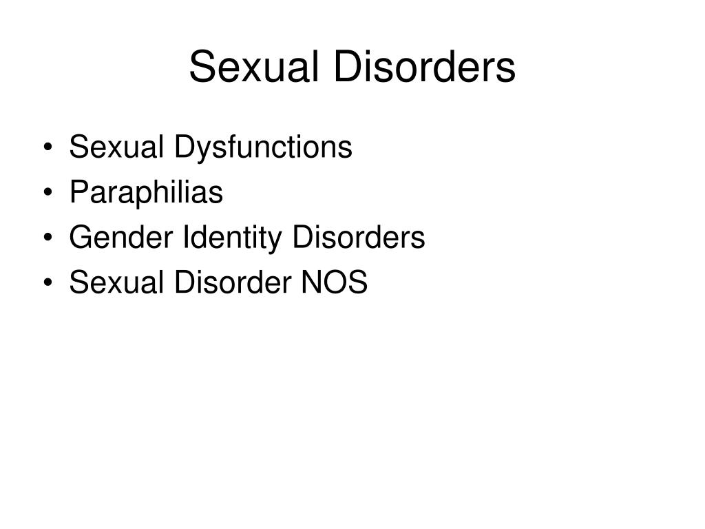 PPT - Sexual and Gender Identity Disorders PowerPoint Presentation ...