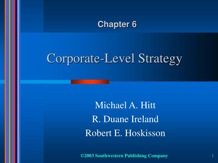 corporate level strategy n.