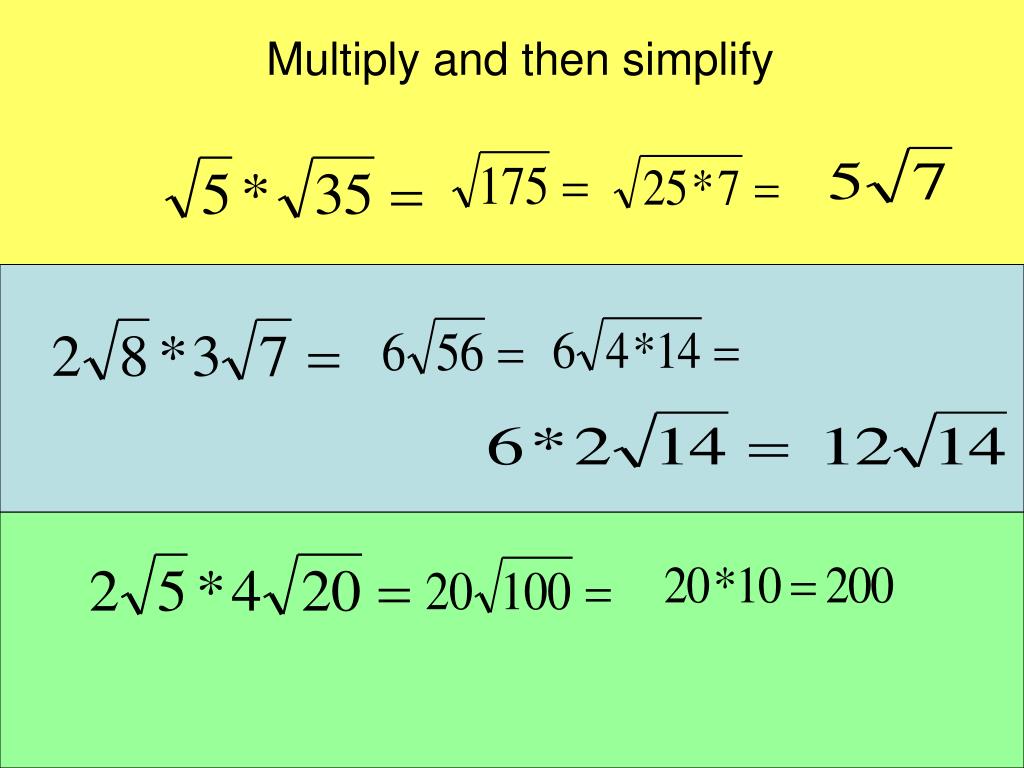 PPT Multiplying & Dividing Radicals PowerPoint