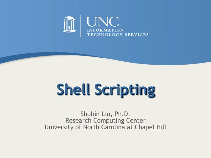 PPT - Shell Scripting PowerPoint Presentation, free download - ID:272255