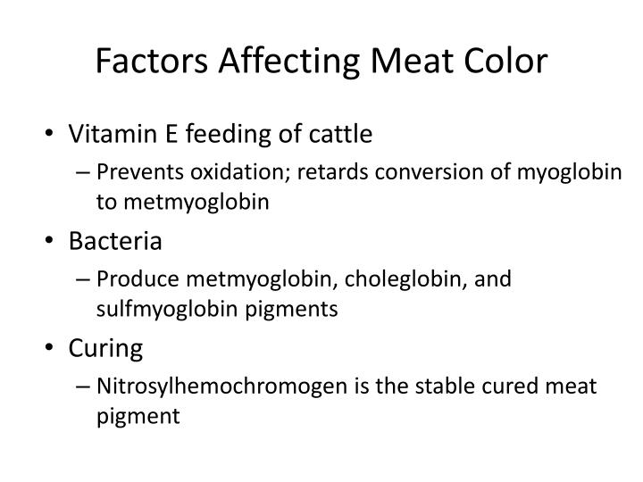 PPT - Meat Color PowerPoint Presentation - ID:272513