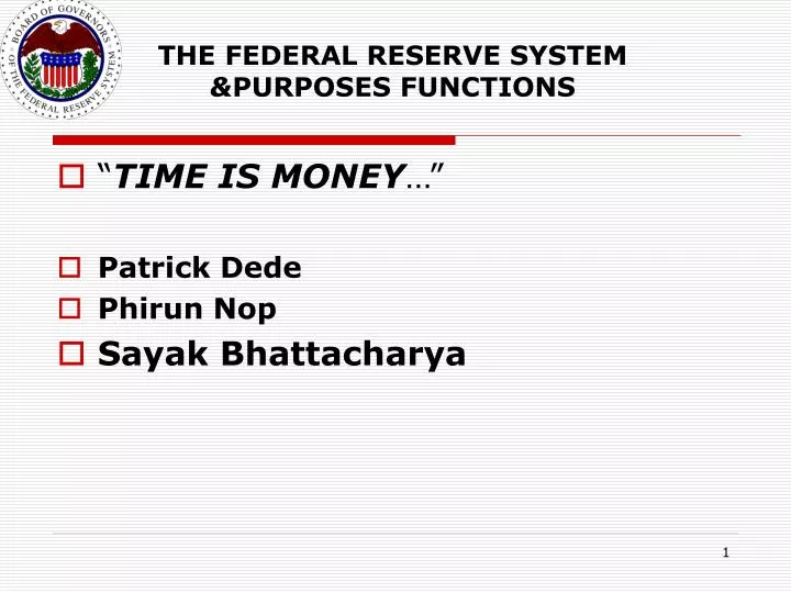 the federal reserve system purposes functions n.
