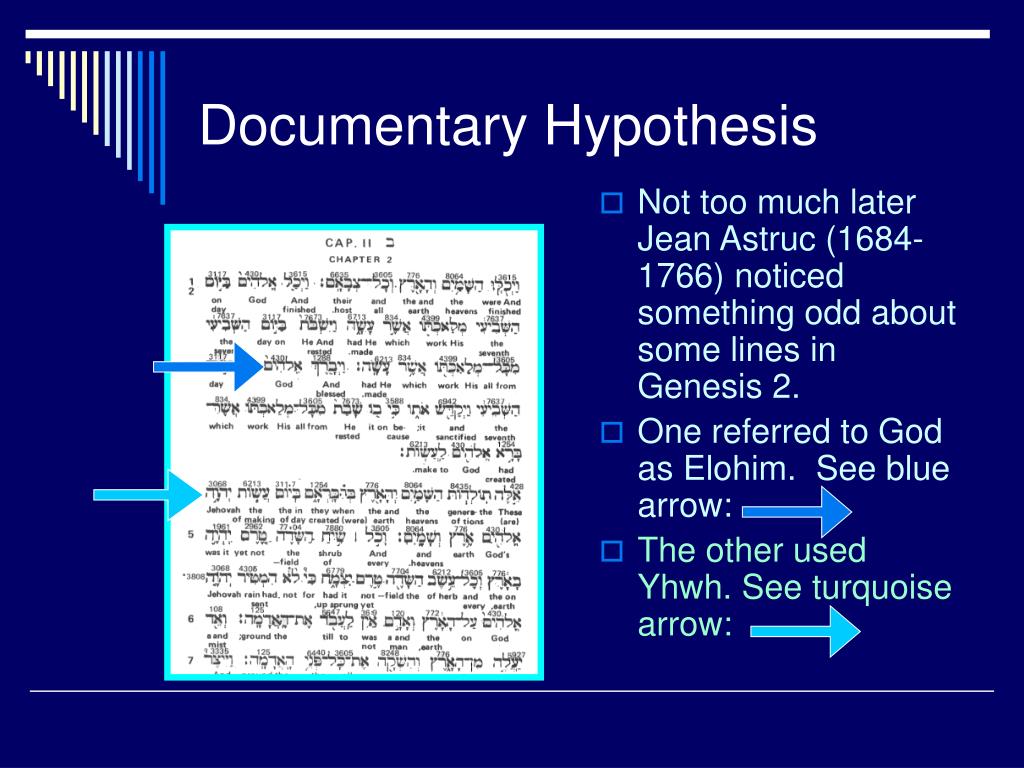 define the documentary hypothesis