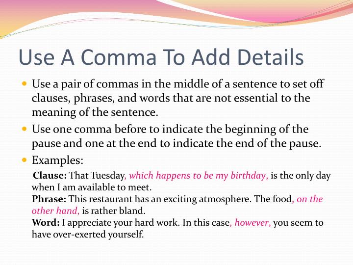 PPT - All About Commas PowerPoint Presentation - ID:273885