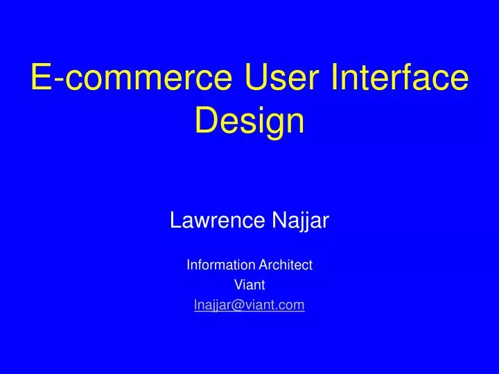 e commerce user interface design n.