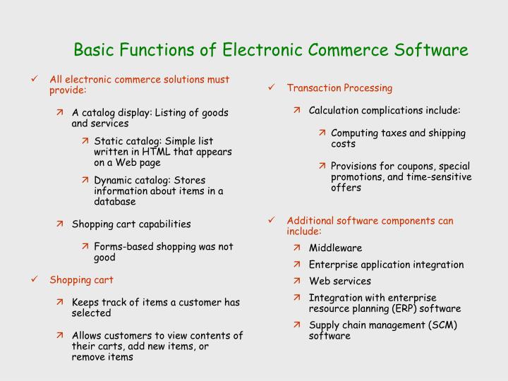Ppt Chapter 9 Electronic Commerce Software Powerpoint Presentation Free Download Id