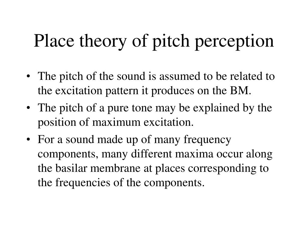 place theory of pitch cannot account forex