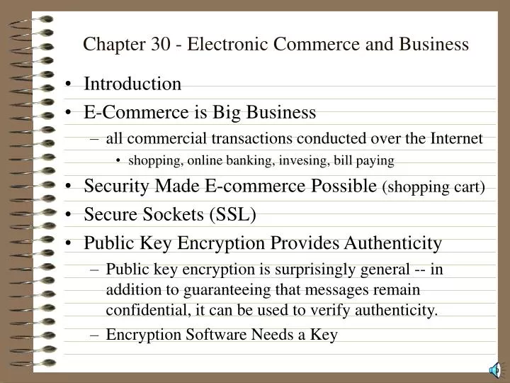 chapter 30 electronic commerce and business n.