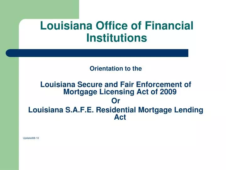 louisiana office of financial institutions n.