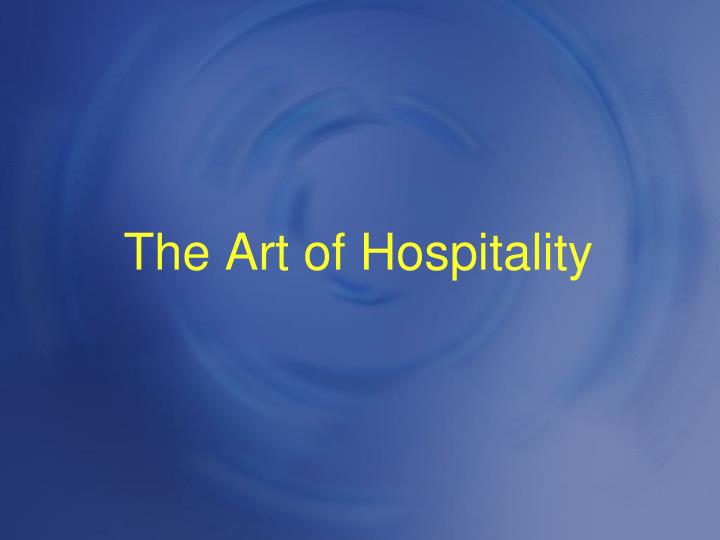 the art of hospitality n.