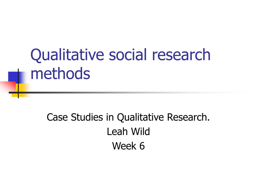 qualitative research methods in social sciences