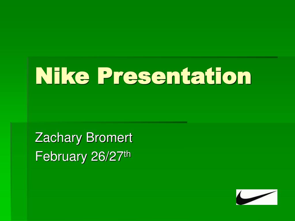 PPT - Nike Presentation PowerPoint Presentation, free download - ID:27487
