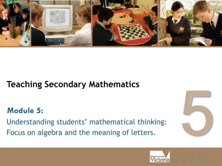 teaching secondary mathematics n.