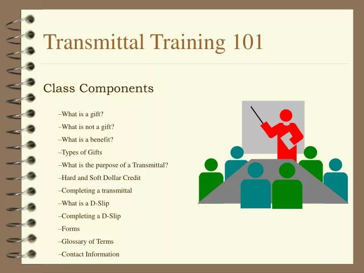 transmittal training 101 n.