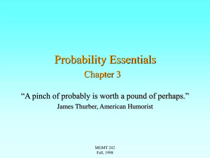 probability essentials chapter 3 n.