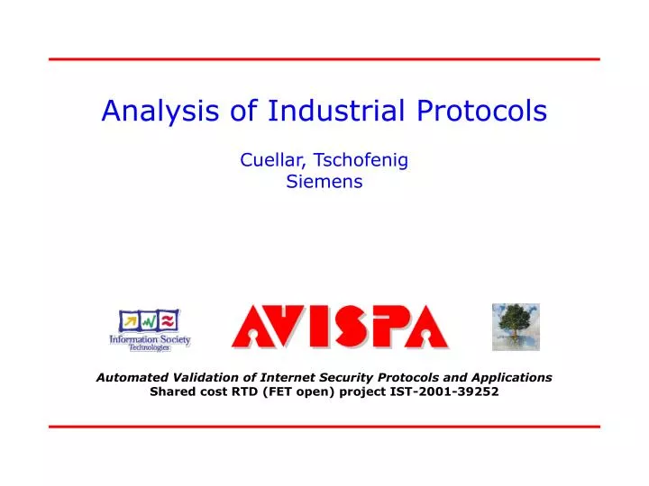 analysis of industrial protocols cuellar tschofenig siemens n.