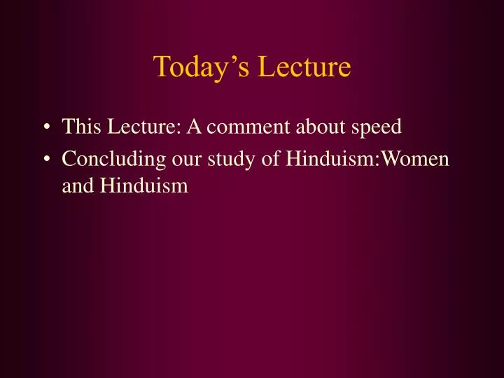 PPT - Today’s Lecture PowerPoint Presentation, free download - ID:276875