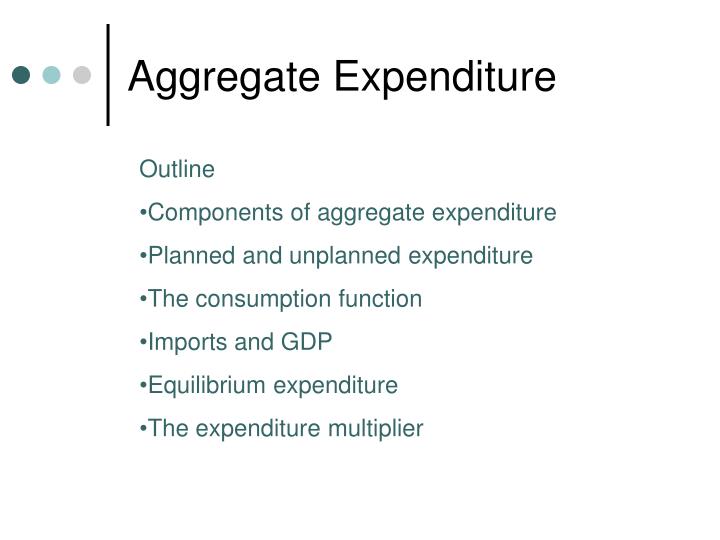 aggregate expenditure n.
