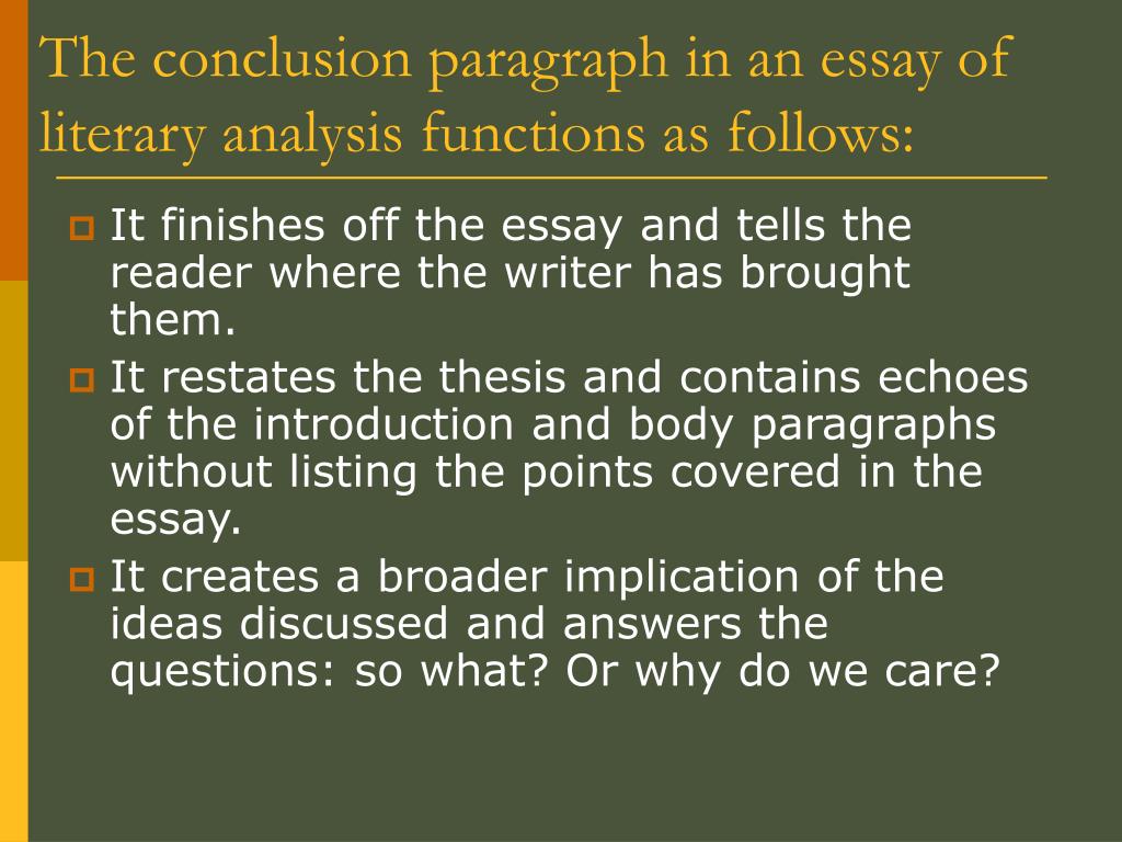 what does a conclusion paragraph consist of