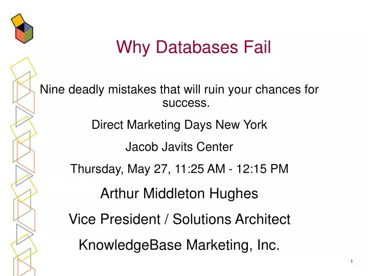 why databases fail n.