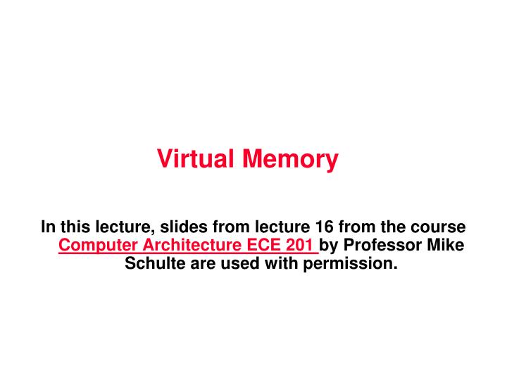 virtual memory n.