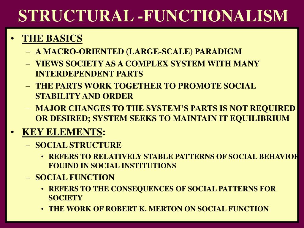 criticism of structural functionalism