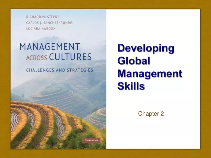 developing global management skills n.