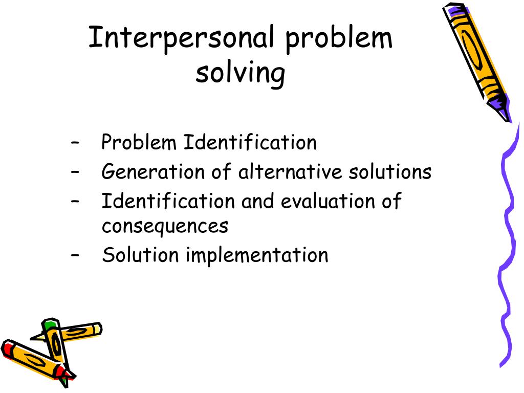 negative thinking and interpersonal problem solving
