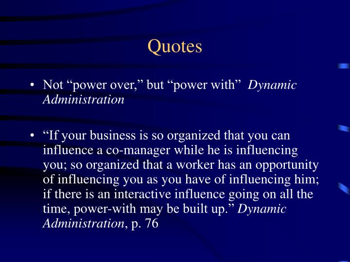 PPT MARY PARKER FOLLETT PowerPoint Presentation ID278308