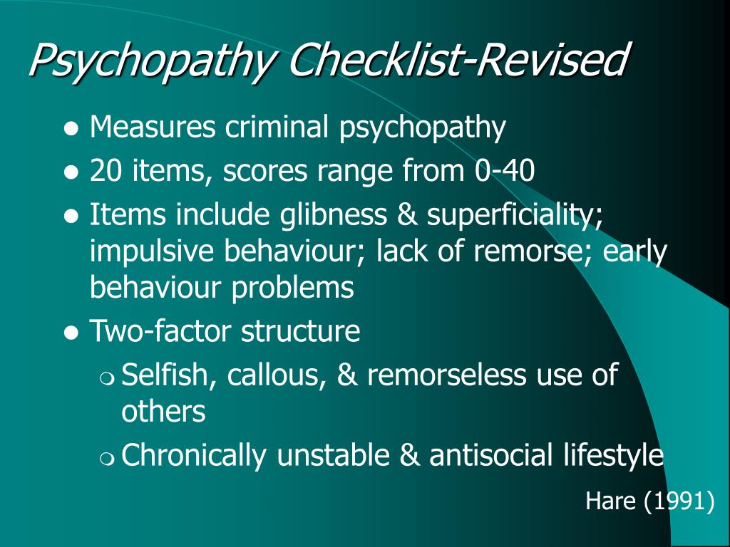 case study on psychopaths