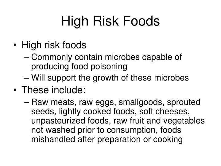 What Is Considered High Risk Food