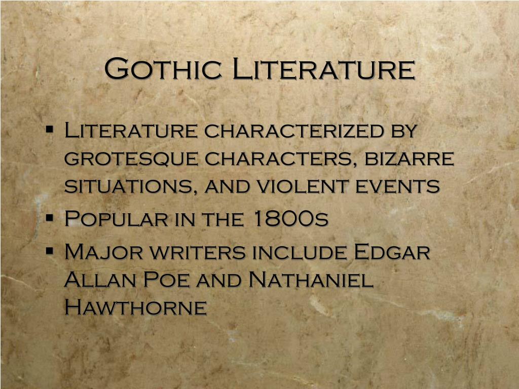 gothic literature essay introduction