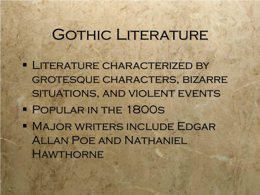 gothic literature thesis statement