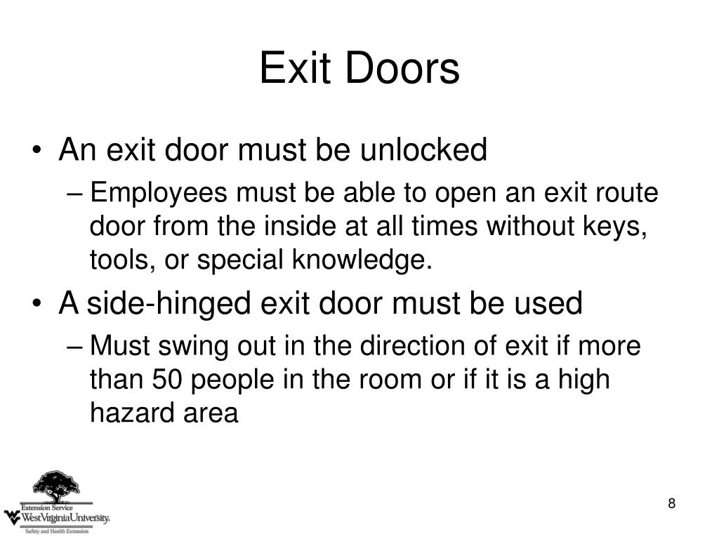 Ppt Exit Routes Emergency Action Plans Fire Prevention Plans