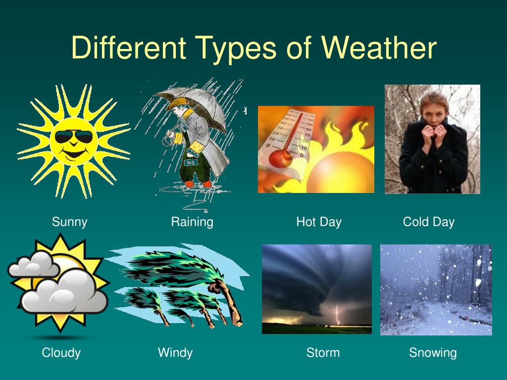 What Are The Six Types Of Weather Conditions