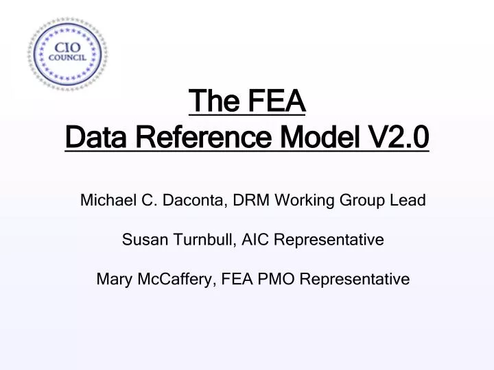 the fea data reference model v2 0 n.