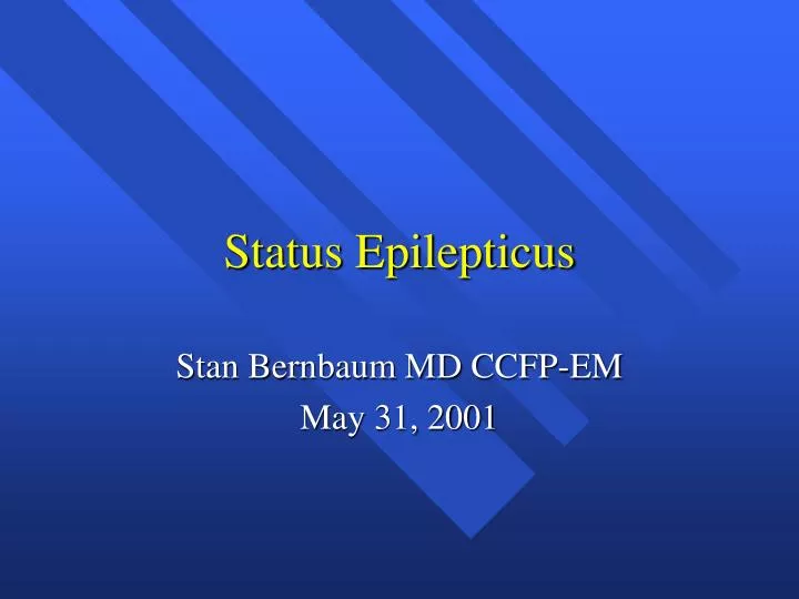 status epilepticus n.
