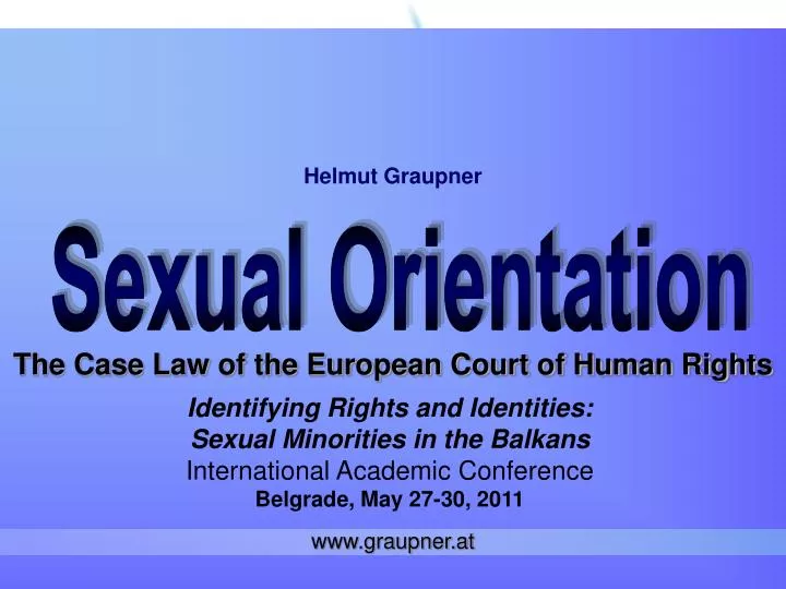 the case law of the european court of human rights n.