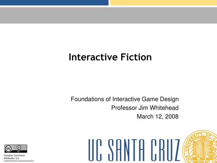 interactive fiction n.