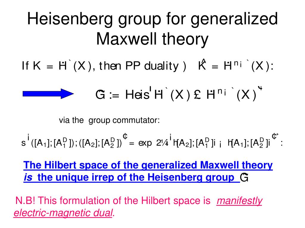 PPT Overview of the Theory of SelfDual Fields PowerPoint