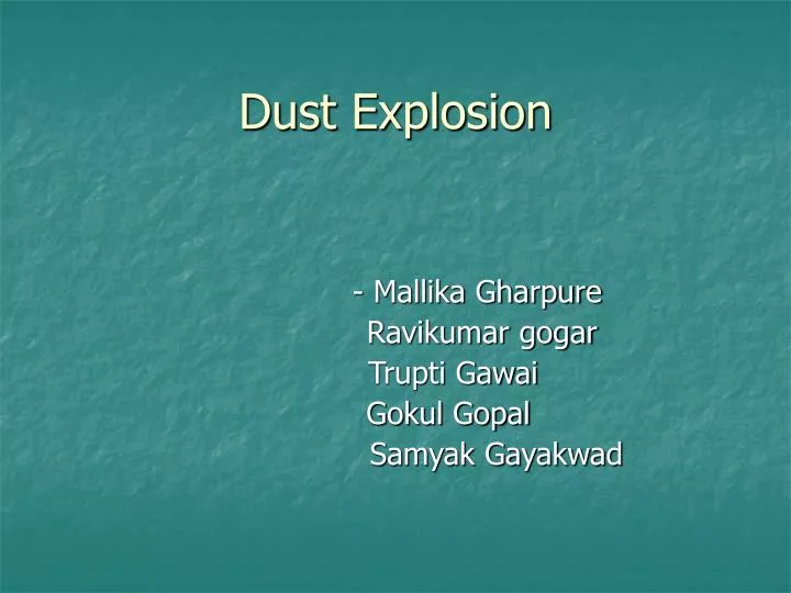 dust explosion n.
