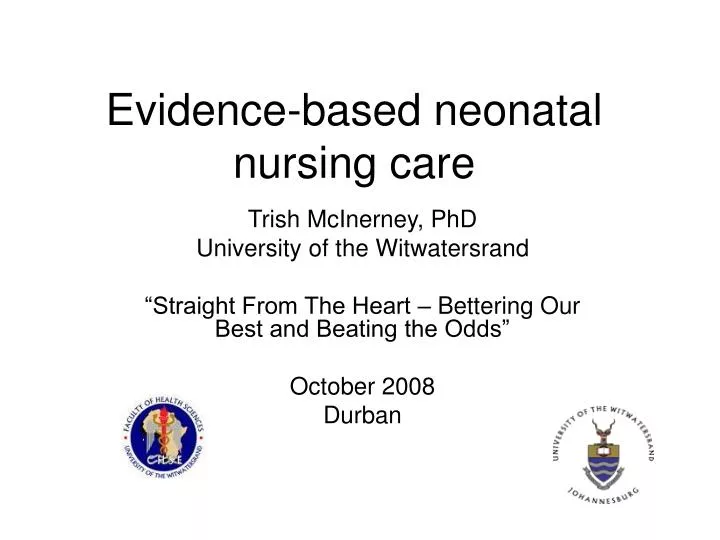 evidence based neonatal nursing care n.
