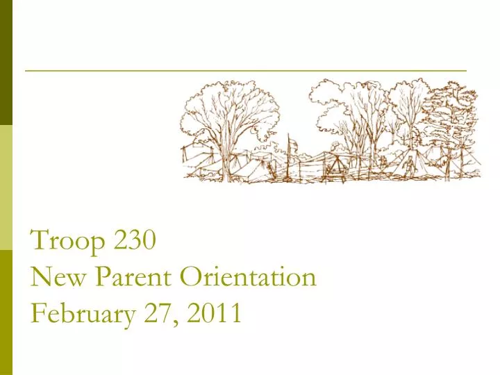 troop 230 new parent orientation february 27 2011 n.
