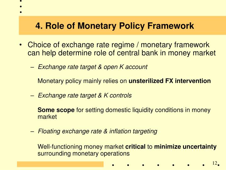 PPT - Money Markets, Monetary Policy Framework, & Government Securities ...