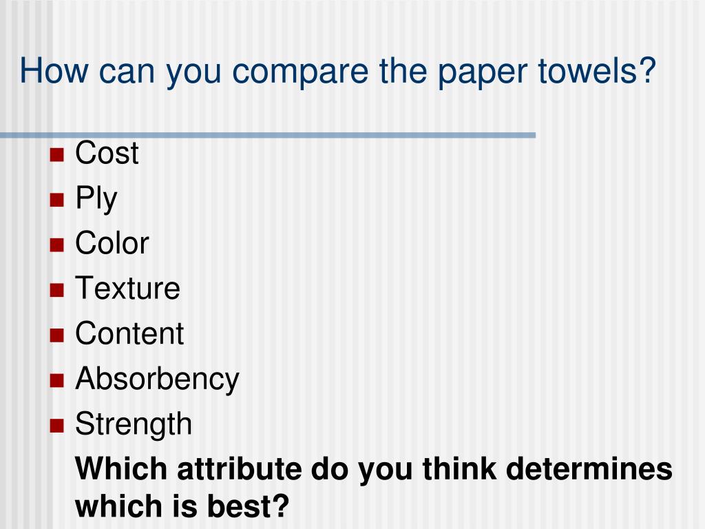 Scott paper towels research