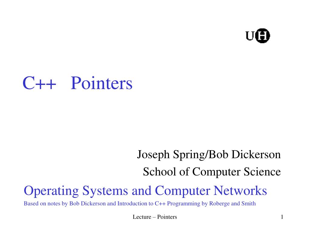 PPT - C++ Pointers PowerPoint Presentation, free download - ID:281984