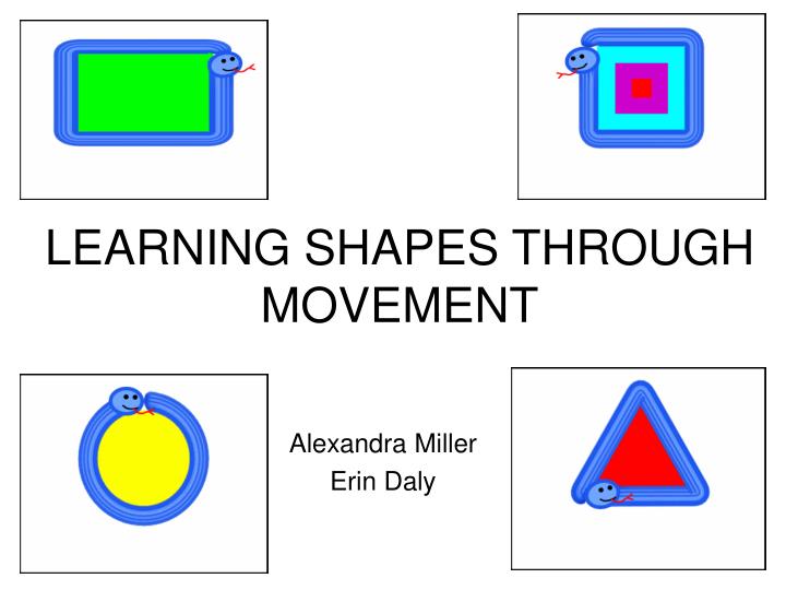 learning shapes through movement n.