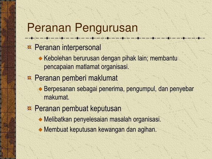 PPT  JTW101 Pengantar Pengurusan PowerPoint Presentation  ID282520